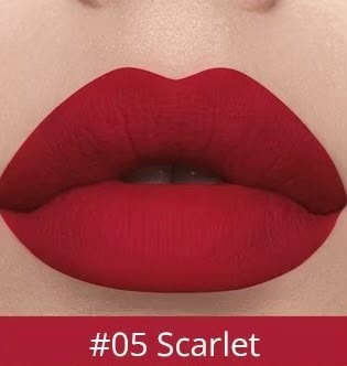 Scarlet lip colour